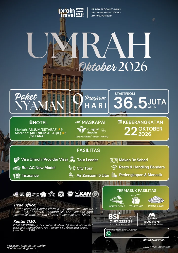 Paket Umroh Oktober 2026