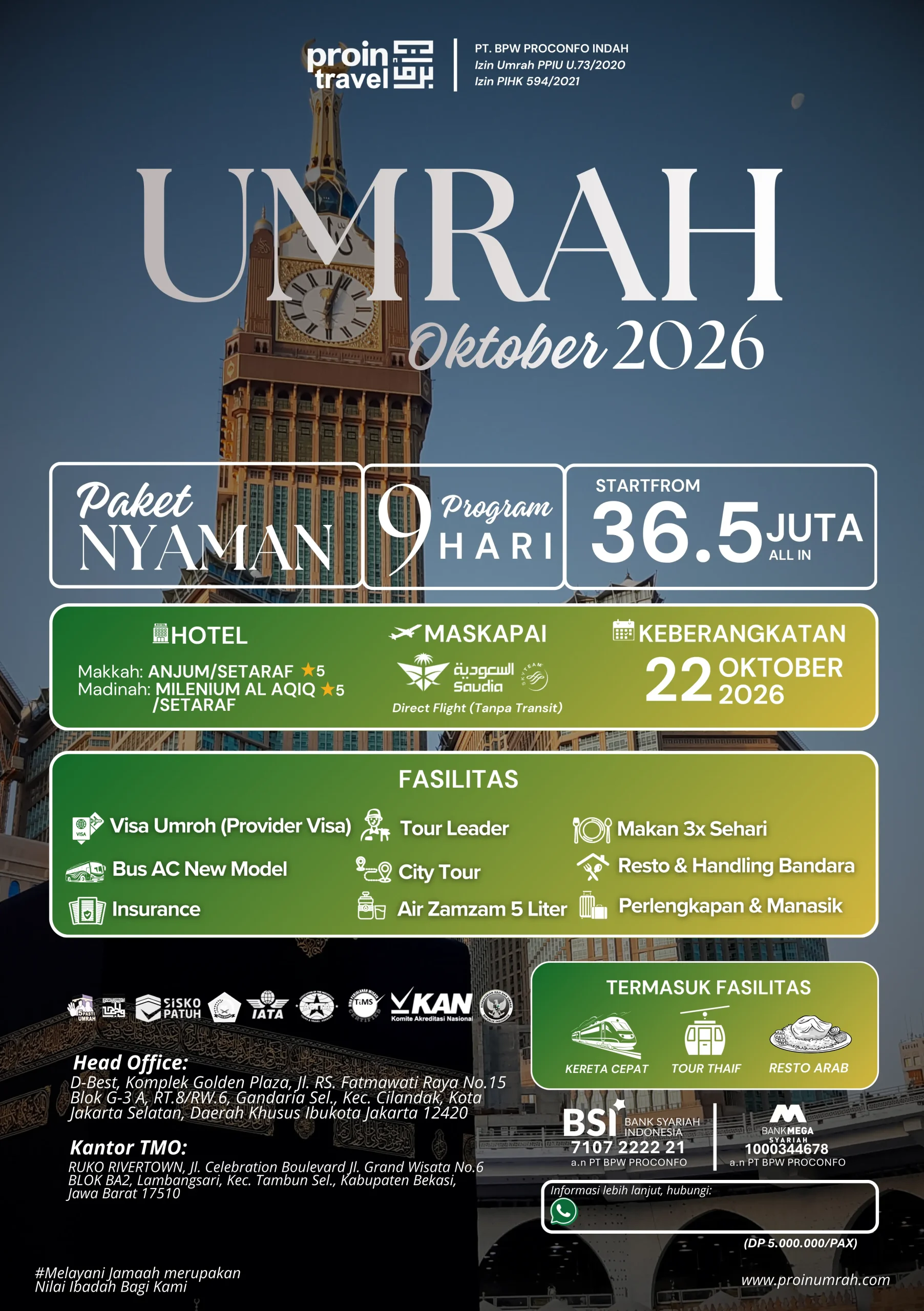 Paket Umroh Oktober 2026